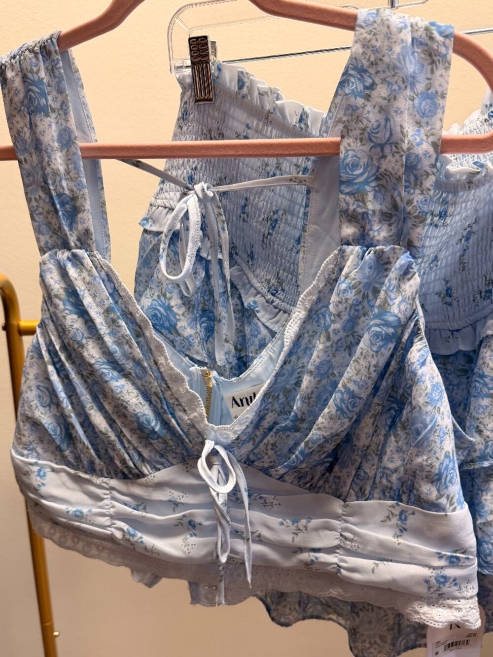 ARULA****TOP IS A 1X, BOTTOM IS 2X****Arula 2PC Cropped Tank  and Mini Skirt Set - Picture 2 of 5